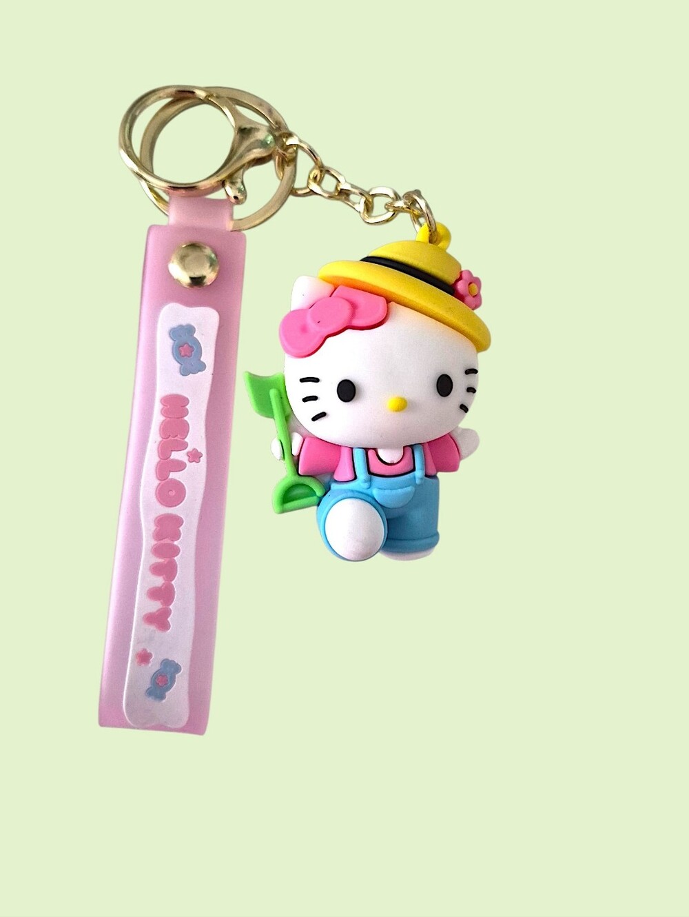 Hello Kitty Spring Garden Bag Charm /  Keychain